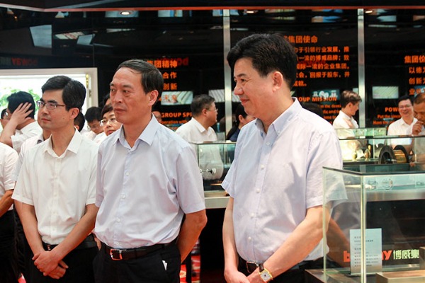 宁海县党政代表团一行来博威考察